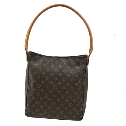 Louis Vuitton Looping Handbag Monogram Canvas, BROWN, CANVAS, Handbag