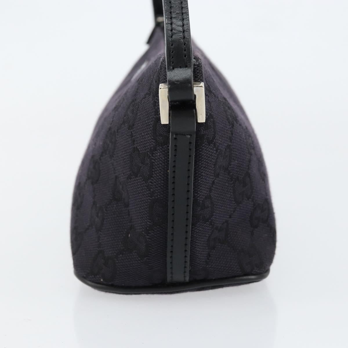 Gucci Vintage Boat Pochette GG Canvas, BLACK, CANVAS, Clutche & pouche