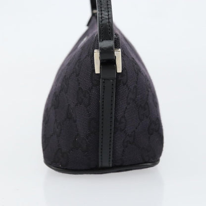 Gucci Vintage Boat Pochette GG Canvas, BLACK, CANVAS, Clutche & pouche