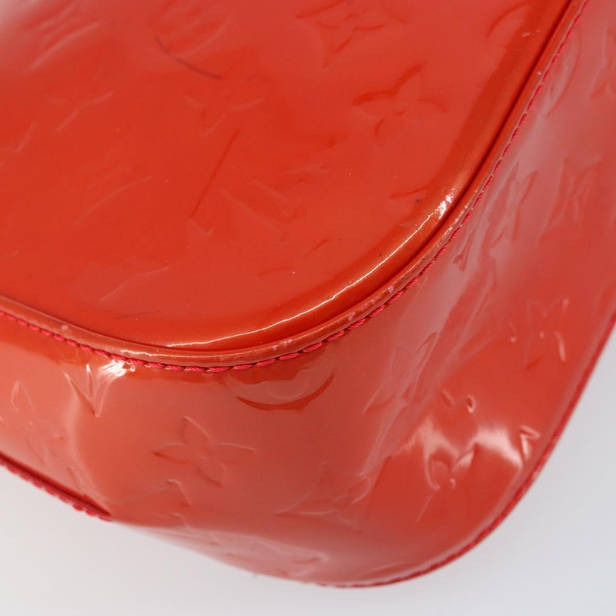 Louis Vuitton Bellflower Handbag Monogram Vernis, RED, PATENT_LEATHER, Shoulder bag