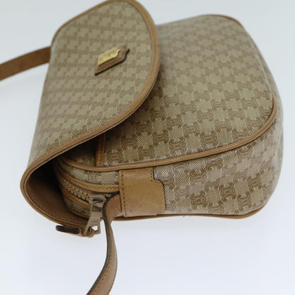 Celine Macadam Shoulder Bag PVC Leather, BEIGE, CANVAS, Shoulder bag