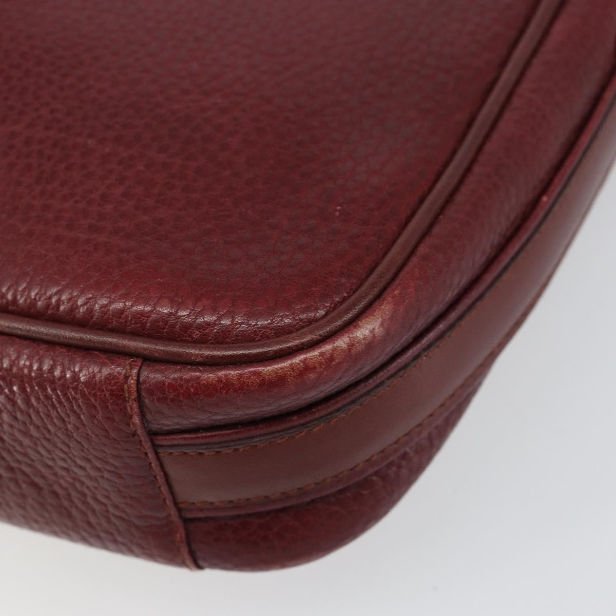 cartier Tasseled Must de Cartier Crossbody Bag Leather, BURGUNDY, LEATHER, Shoulder bag