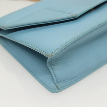 Saint Laurent Betty Bag Leather, BLUE, LEATHER, Shoulder bag