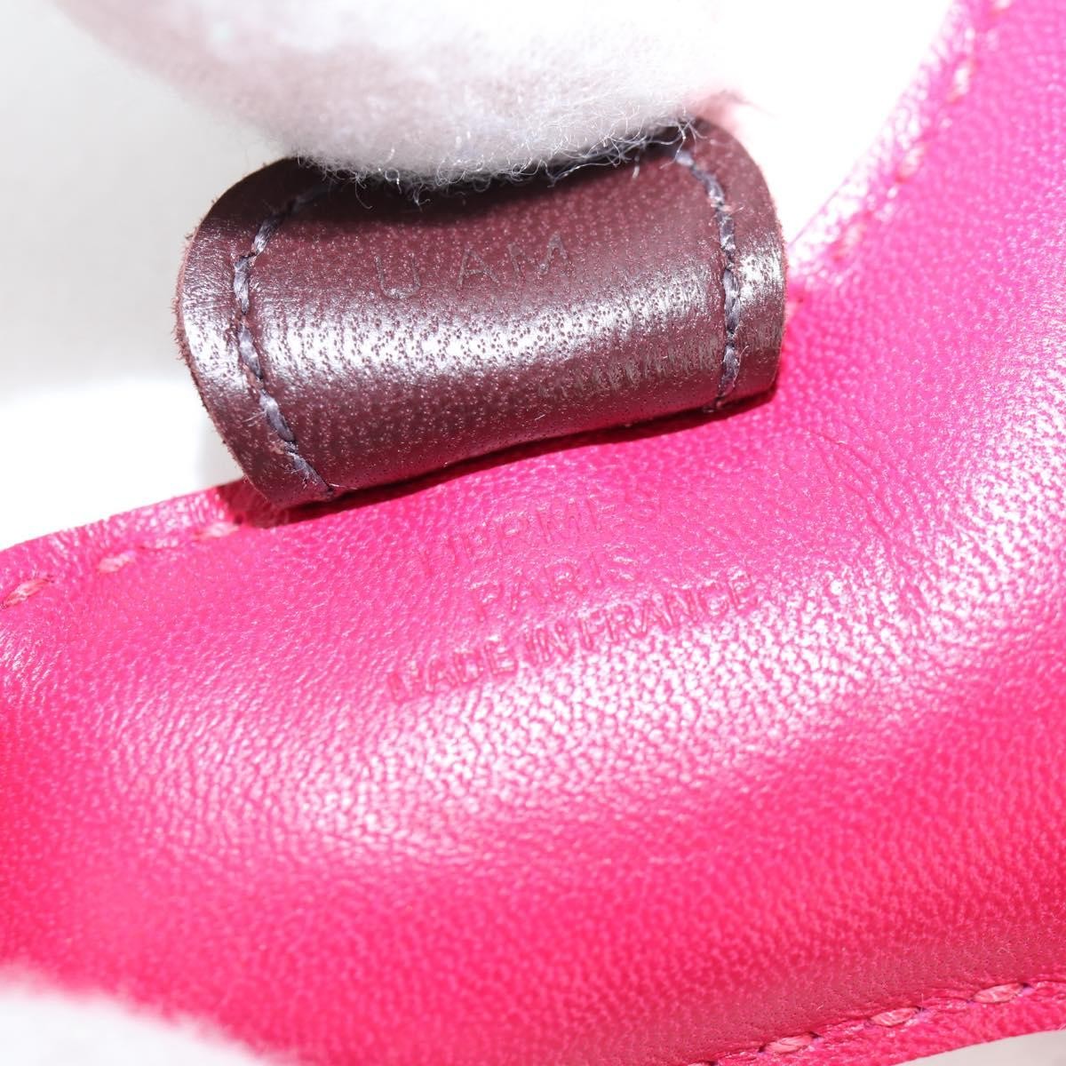 Hermes Pegase Rodeo Bag Charm Leather, PINK, LEATHER, Charms and Keychains