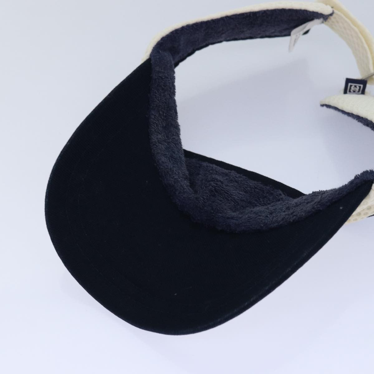 Chanel Sport Line CC Casket Hat Cotton, WHITE, COTTON, Head accessory