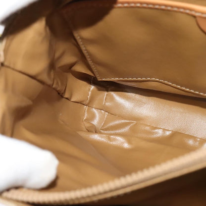 Celine Macadam Shoulder Bag Canvas, BEIGE, CANVAS, Shoulder bag