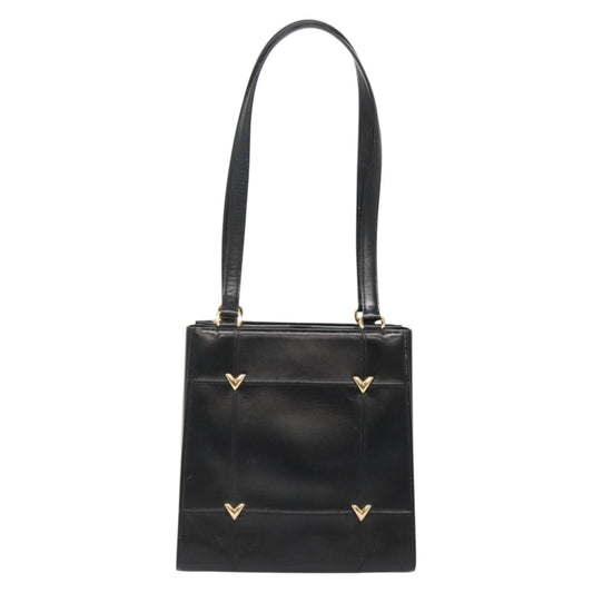 Valentino Garavani Vintage shoulder bag Leather, BLACK, LEATHER, Shoulder bag