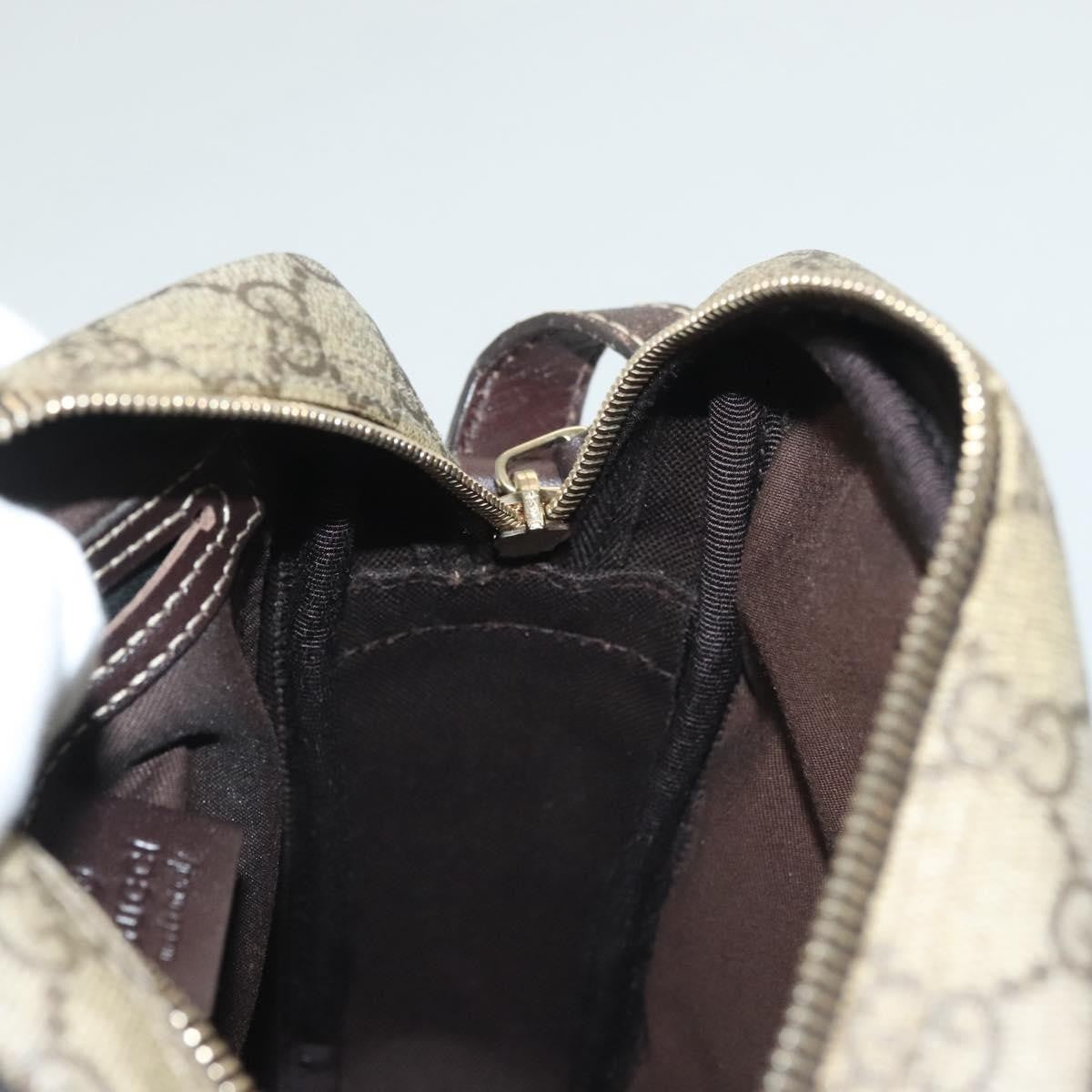 Gucci Front Zip Messenger GG Coated Canvas, BEIGE, CANVAS, Shoulder bag