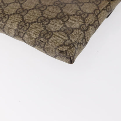 Gucci Vintage Double Belt Bag GG Canvas with Leather, BEIGE, CANVAS, Clutche & pouche