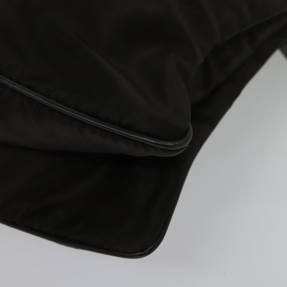 Prada Vintage Flap Messenger Bag Tessuto, KHAKI, NYLON, Shoulder bag