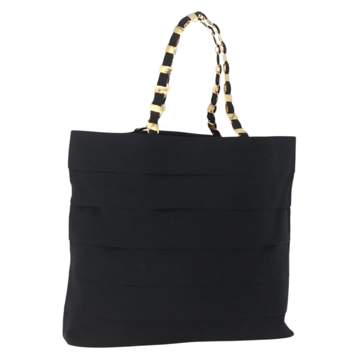 Salvatore Ferragamo Vala tote Canvas, BLACK, CANVAS, Tote bag