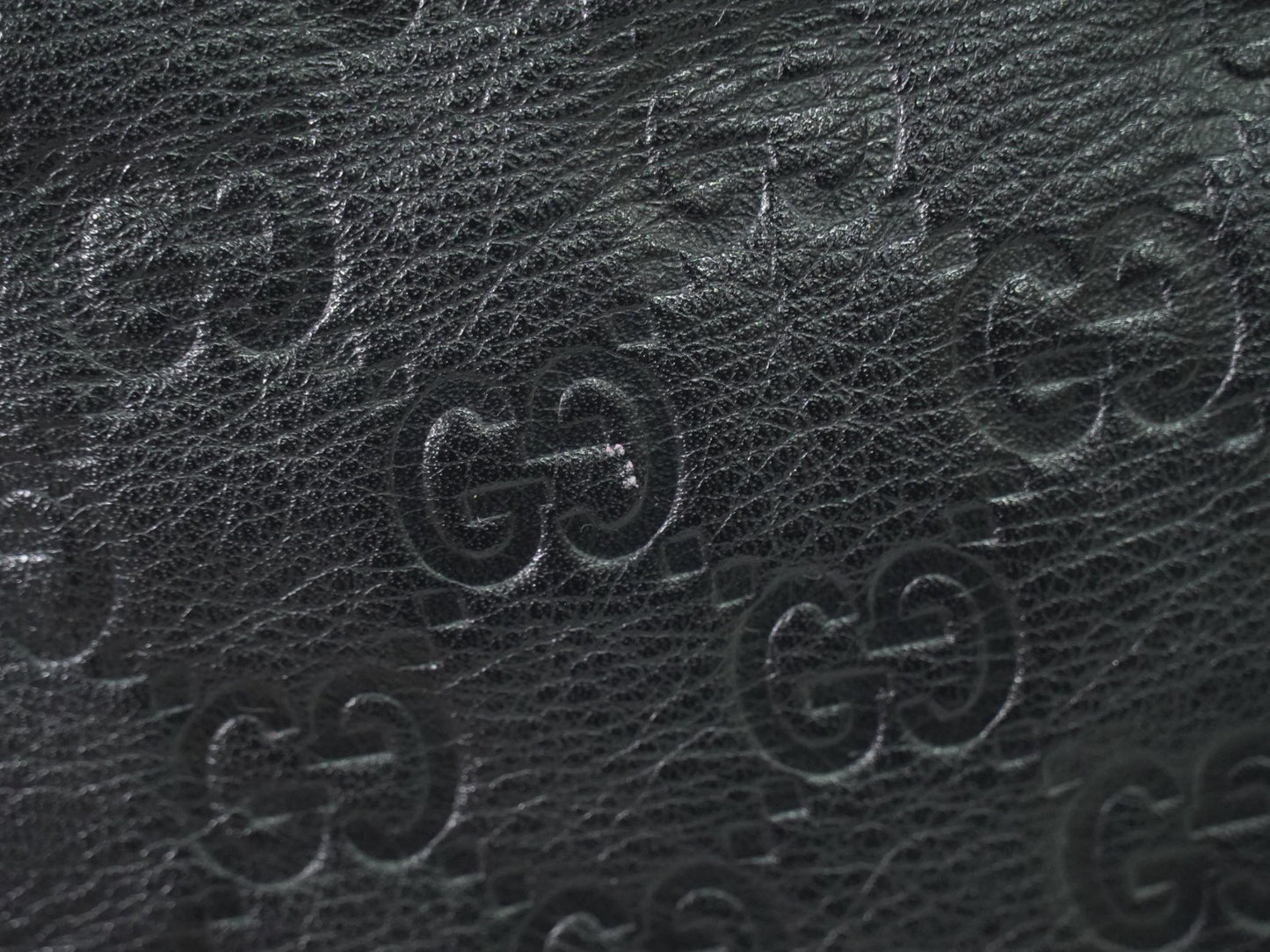 Gucci Crossbody Bag Guccissima Leather, BLACK, LEATHER, Shoulder bag