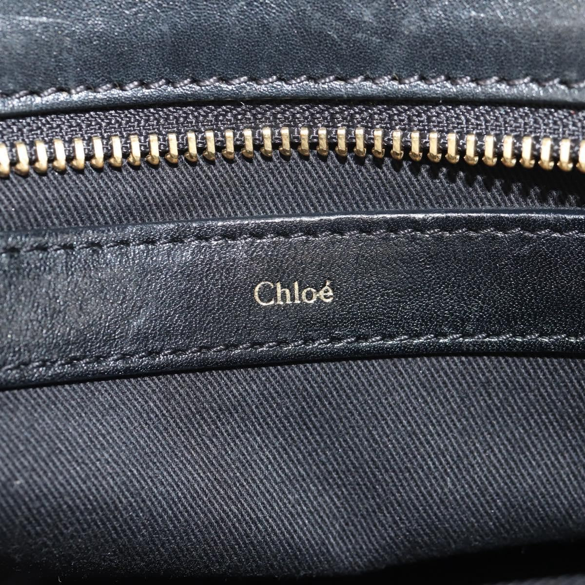 Chloe Alice Satchel Leather, BLACK, LEATHER, Handbag