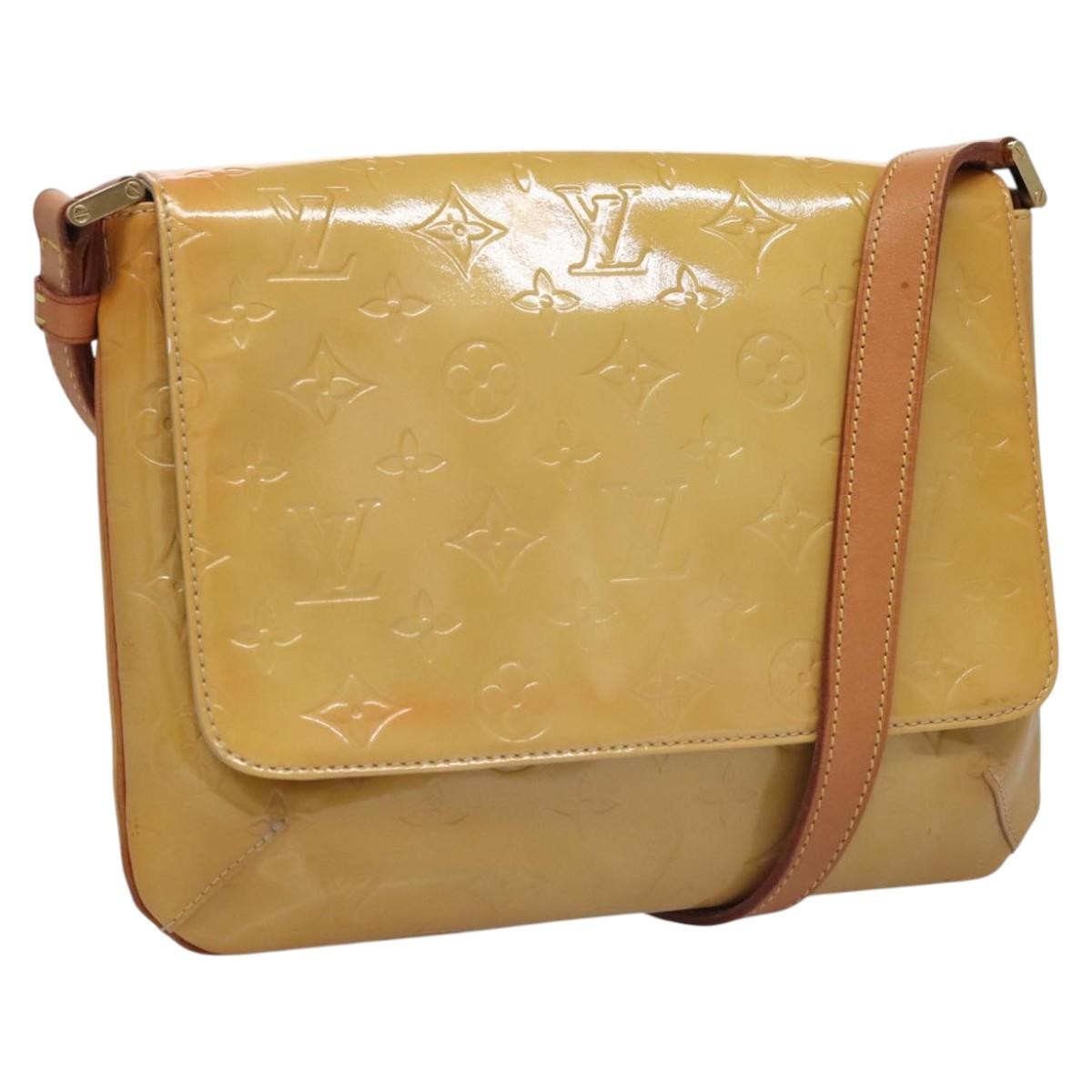 Louis Vuitton Thompson Street Handbag Monogram Vernis, BEIGE, PATENT_LEATHER, Handbag