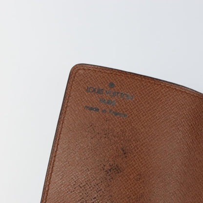 Louis Vuitton Porte Cartes Pression Card Case Monogram Canvas, BROWN, CANVAS, Card Holders