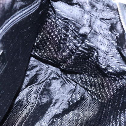 Prada Vintage Shoulder Bag Quilted Tessuto, NAVY, NYLON, Shoulder bag