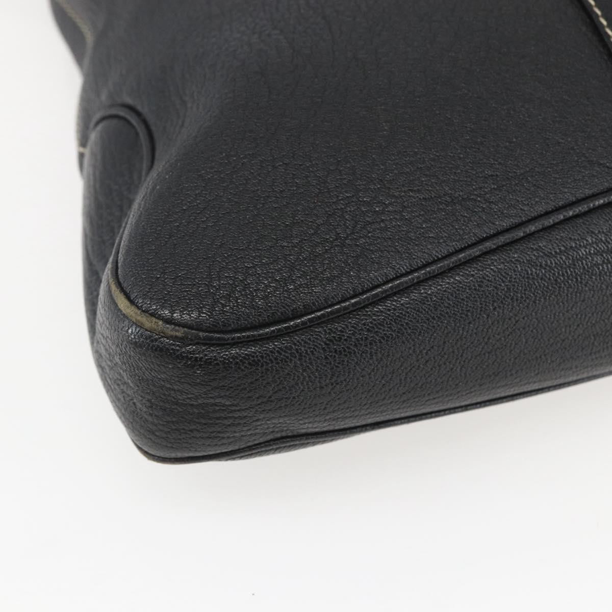 Salvatore Ferragamo Vintage Shoulder Bag Leather, BLACK, LEATHER, Shoulder bag