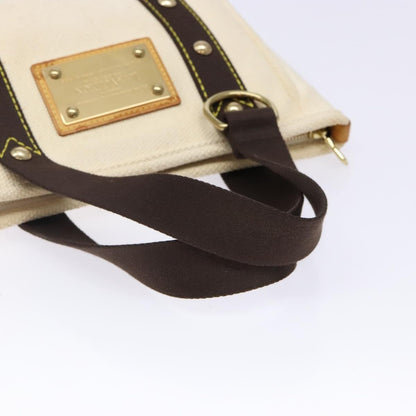 Louis Vuitton Antigua Tote Canvas, WHITE, CANVAS, Tote bag