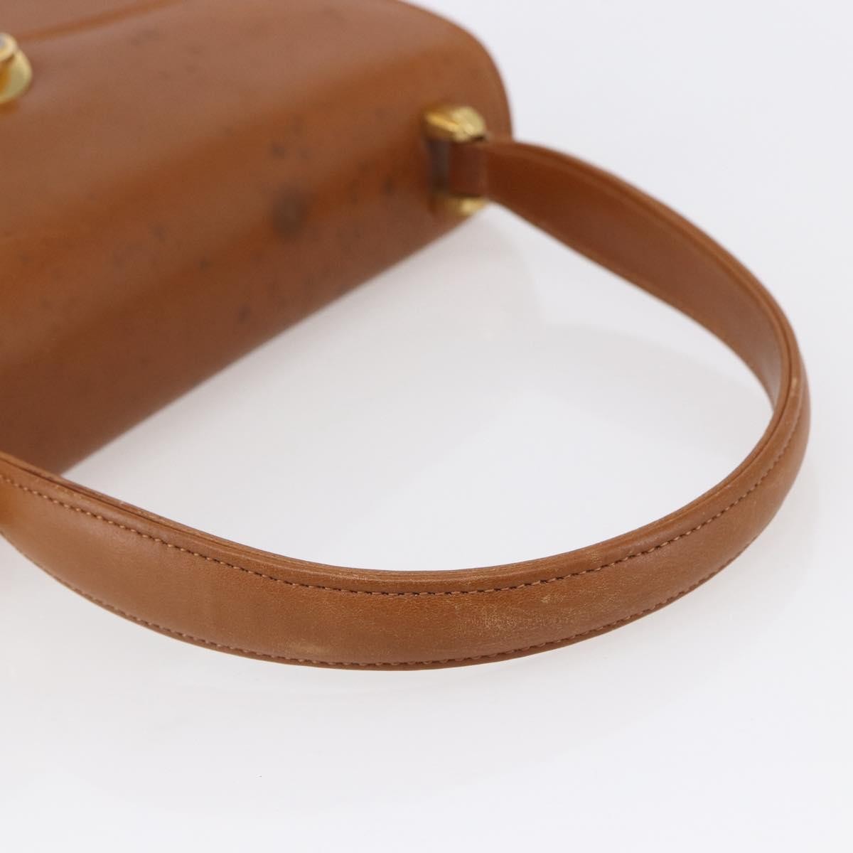 Gucci Vintage Handbag Leather, BROWN, LEATHER, Handbag