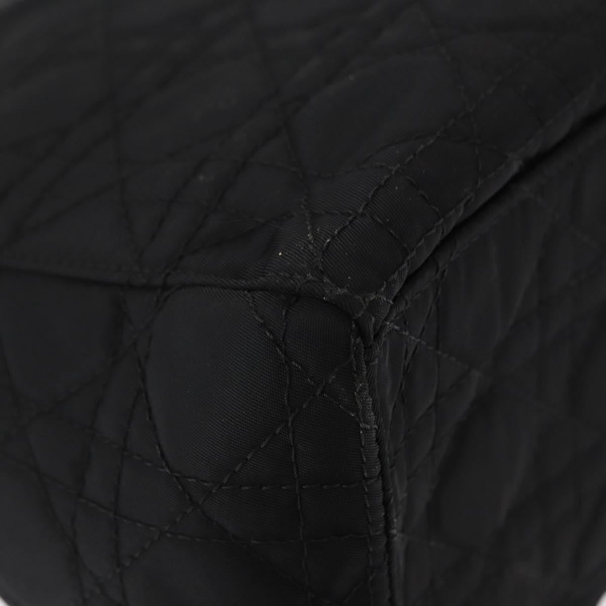 Christian Dior Vintage Lady Dior Bag Cannage Quilt Nylon, BLACK, NYLON, Handbag