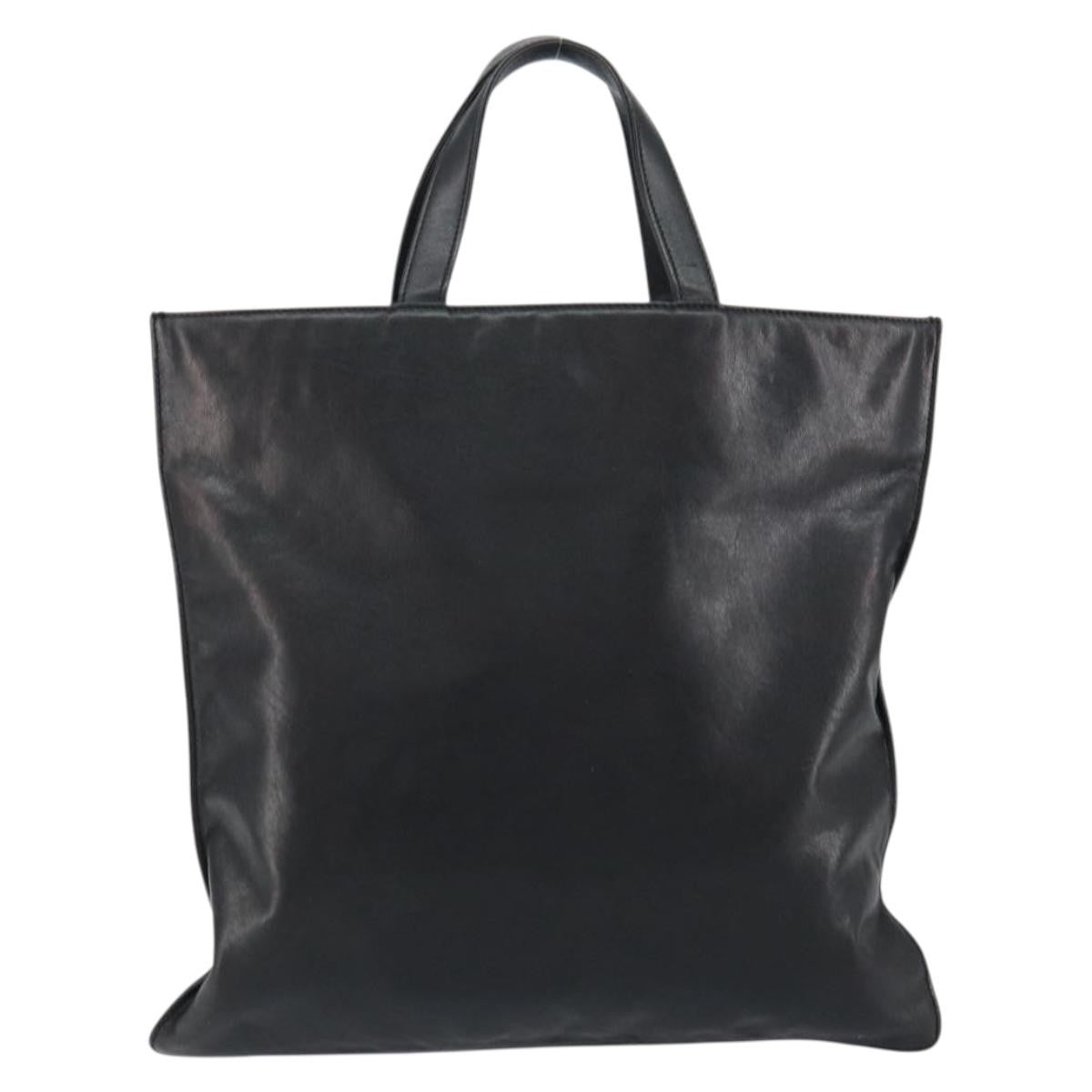Loewe Vintage Anagram Tote Leather, BLACK, LEATHER, Tote bag