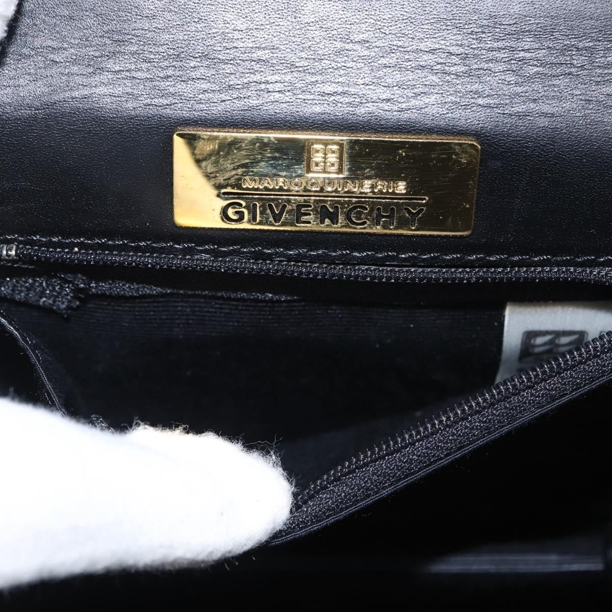 Givenchy Vintage Handbag Leather, BLACK, LEATHER, Handbag