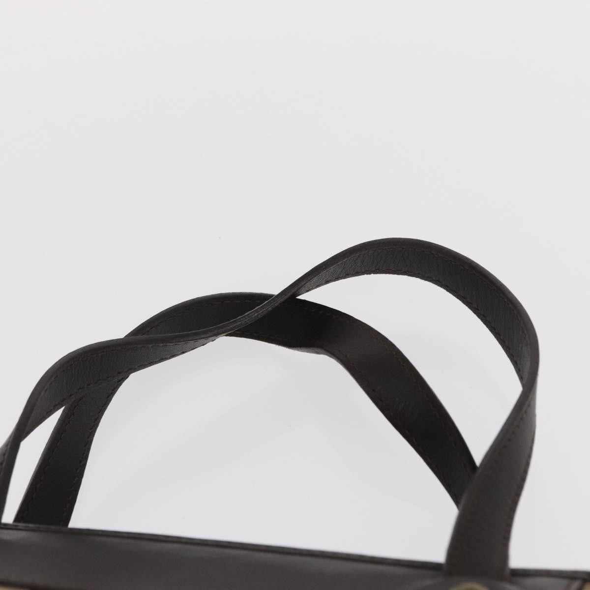 Celine Vintage Macadam Handbag Canvas, BEIGE, CANVAS, Handbag