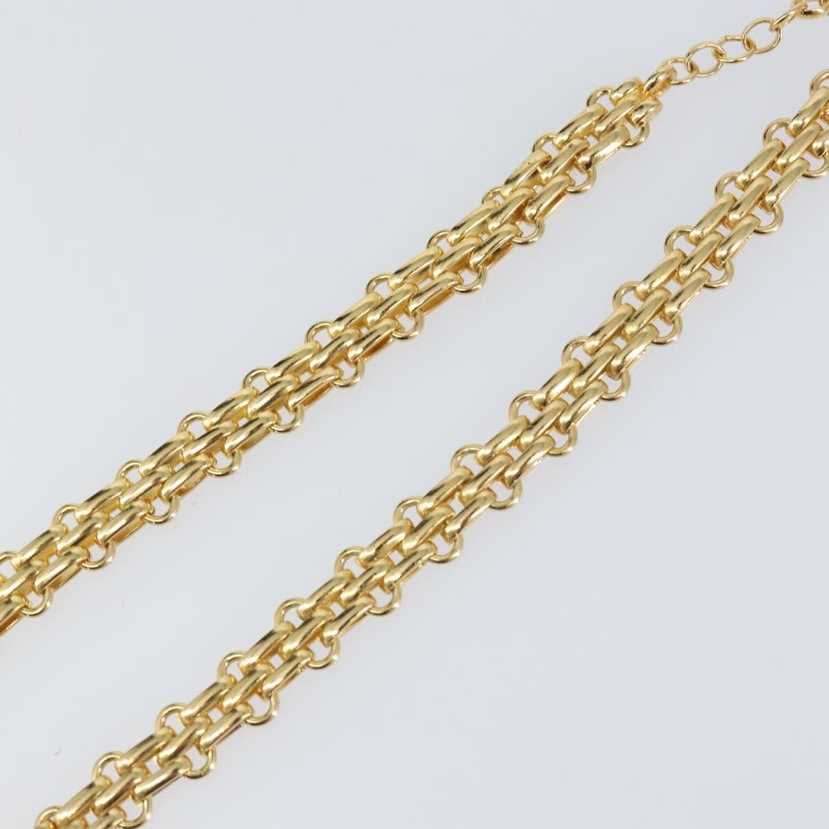 Christian Dior Vintage CD Clasp Chain Necklace Metal, GOLD, METAL, Necklace