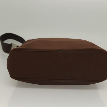 Salvatore Ferragamo Vala Shoulder Bag Canvas, BROWN, CANVAS, Shoulder bag