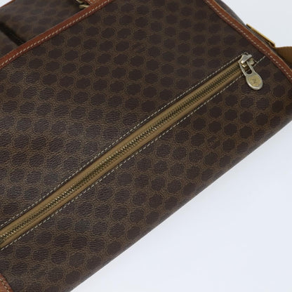 Celine Vintage Macadam Shoulder Bag Canvas and Leather, BROWN, CANVAS, Shoulder bag