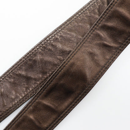 Chanel Vintage Shoulder Bag Leather, BROWN, LEATHER, Shoulder bag