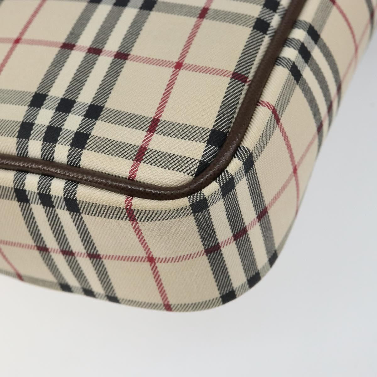 Burberry Nova check Shoulder bag Canvas and Leather, BEIGE, CANVAS, Shoulder bag