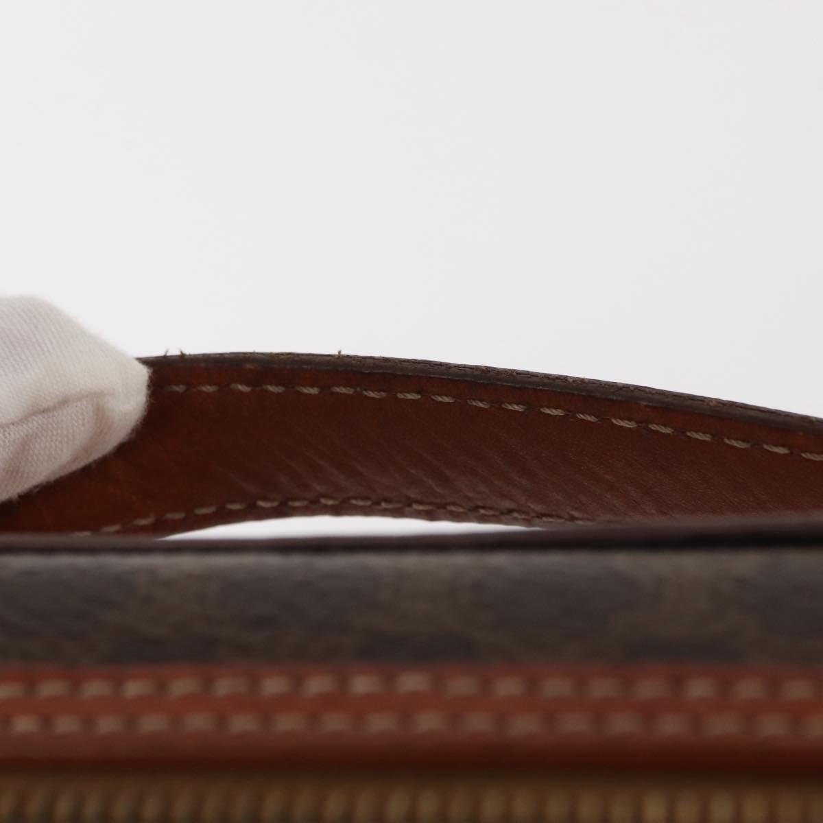 Celine Macadam Vanity Bag Canvas, BROWN, CANVAS, Handbag