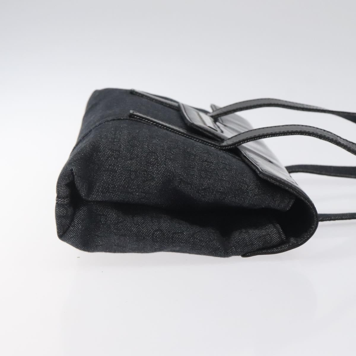 Bvlgari B.Zero1 Logomania Bag Canvas with Leather, BLACK, CANVAS, Shoulder bag