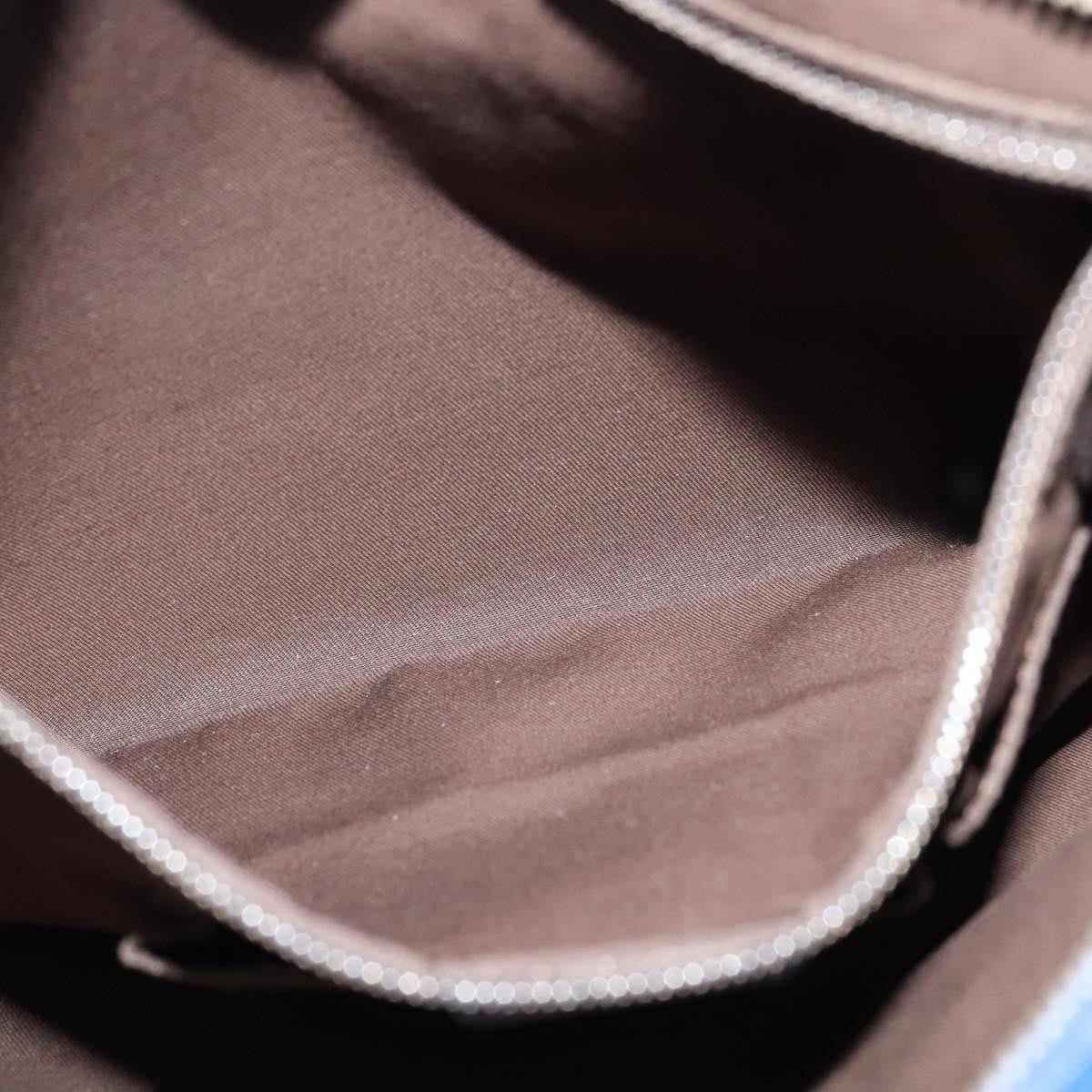 Gucci Zip Top Messenger Bag Diamante Leather, BLUE, LEATHER, Shoulder bag