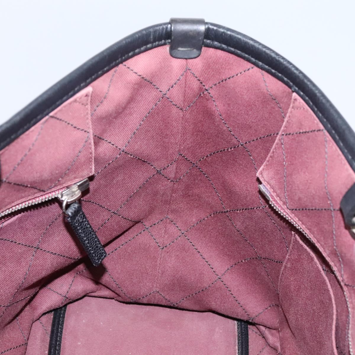 Chanel Fever Tote Quilted Caviar, BLACK, LEATHER, Tote bag