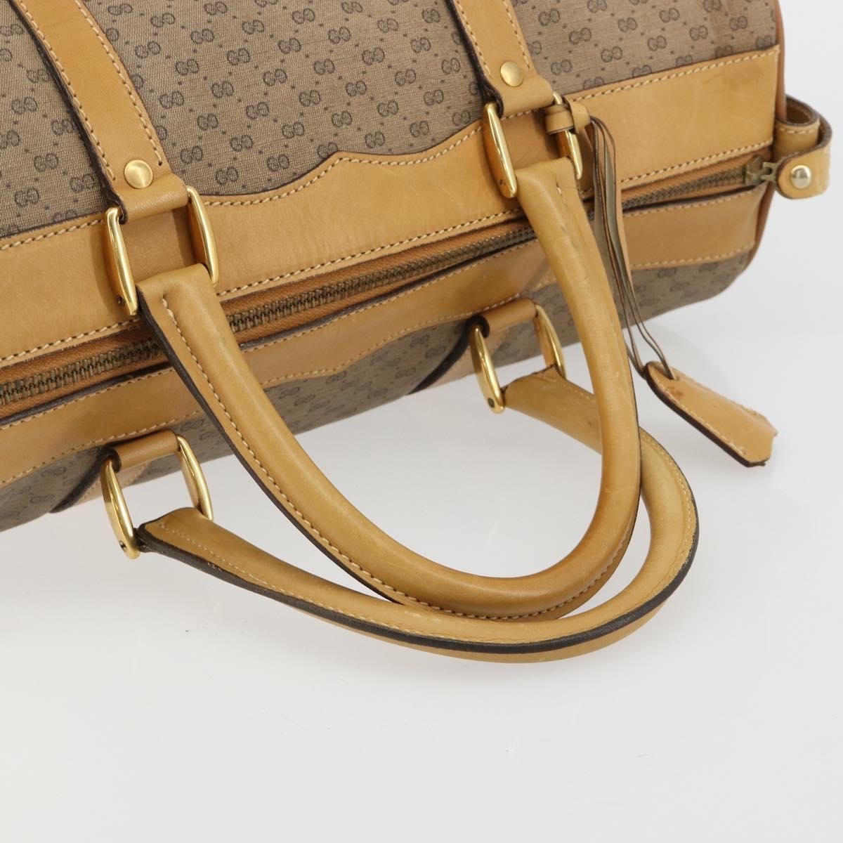 Gucci Vintage Travel bag GG Canvas, Beige, PVC, Travel Bag