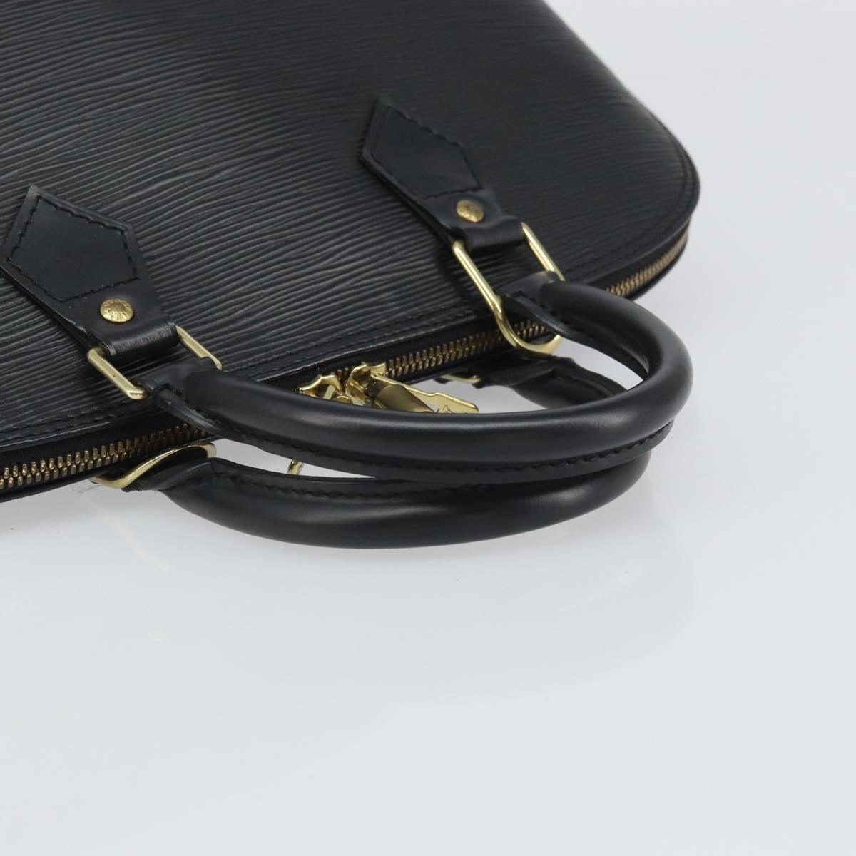 Louis Vuitton Alma Handbag Epi Leather, BLACK, LEATHER, Handbag