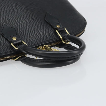 Louis Vuitton Alma Handbag Epi Leather, BLACK, LEATHER, Handbag