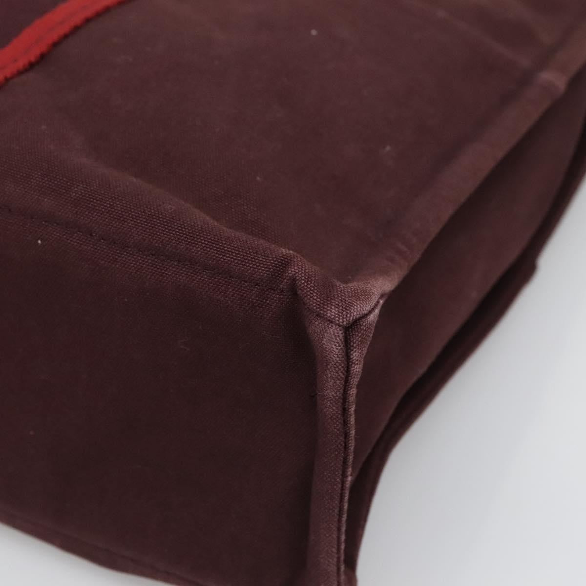 Hermes Fourre Tout Tote Canvas, RED, CANVAS, Tote bag