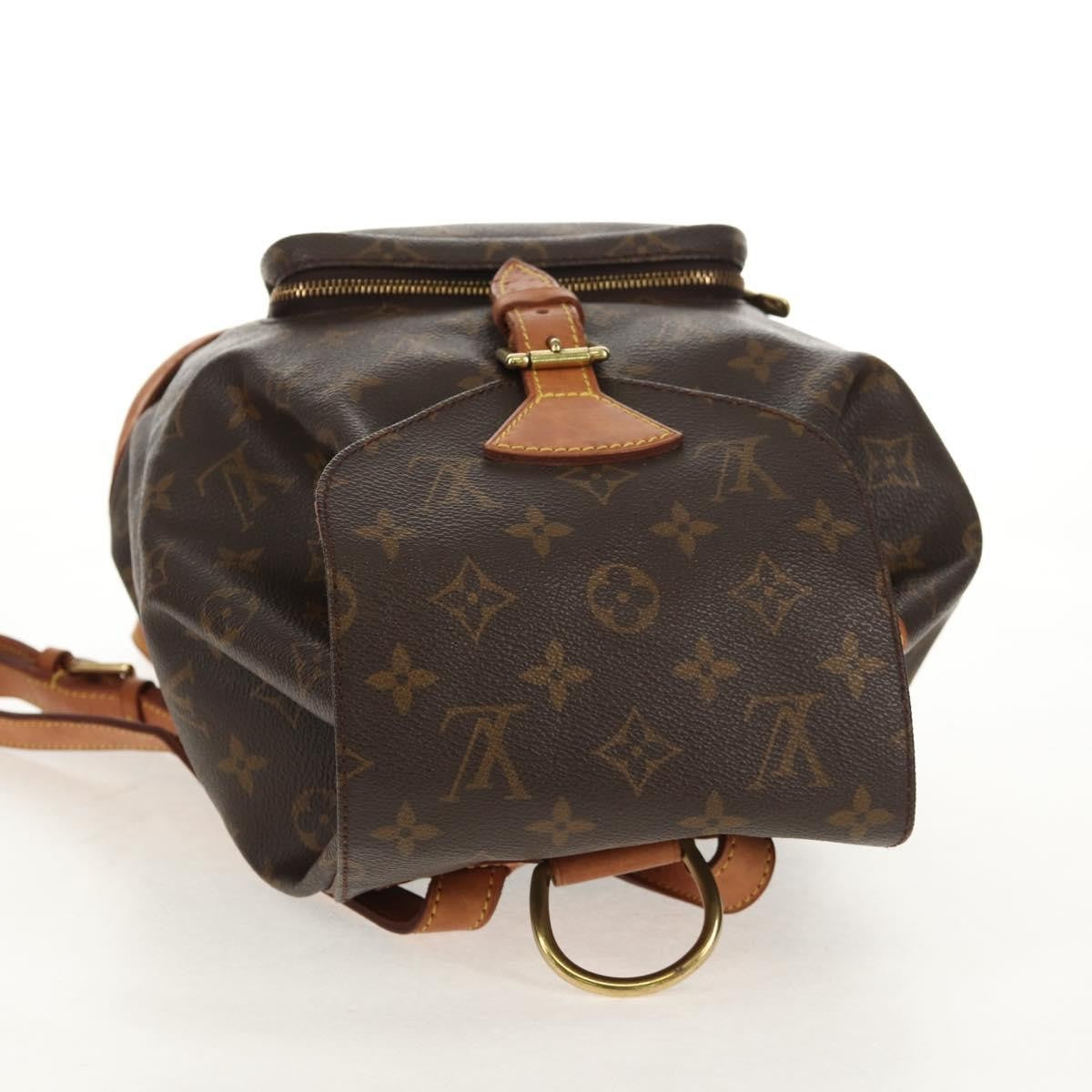 Louis Vuitton Montsouris Backpack Monogram Canvas, BROWN, CANVAS, Backpack