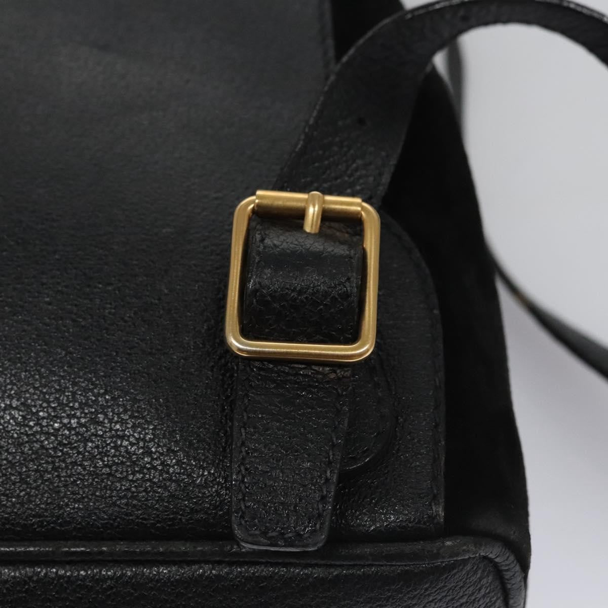 Gucci Gucci bamboo backpack daim, BLACK, SUEDE, Backpack