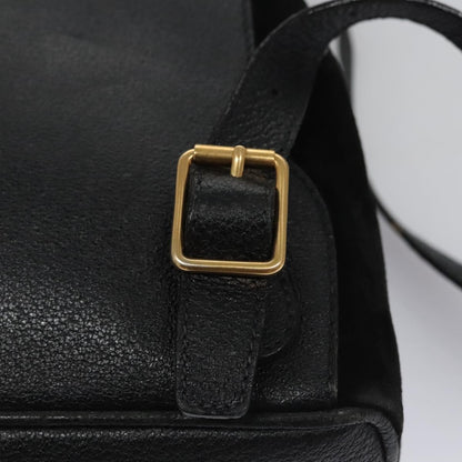 Gucci Gucci bamboo backpack daim, BLACK, SUEDE, Backpack