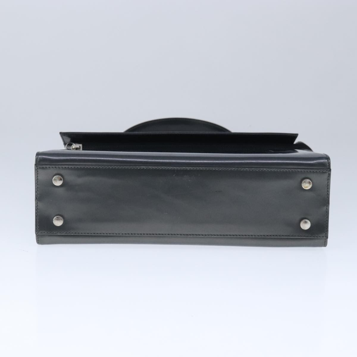 Salvatore Ferragamo Vintage Handbag Leather, BLACK, LEATHER, Handbag