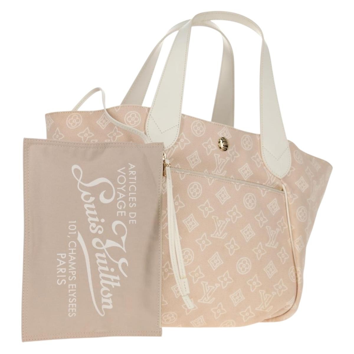 Louis Vuitton Cabas Ipanema Canvas, BEIGE, CANVAS, Tote bag