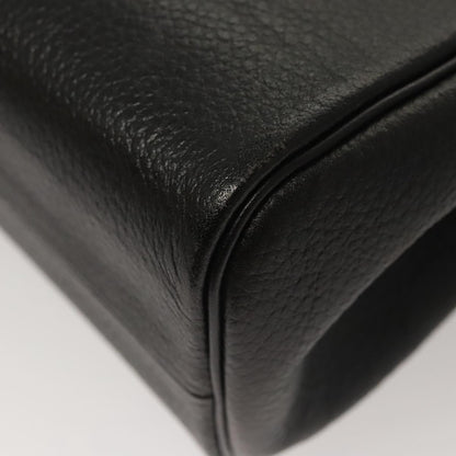 Burberry Vintage Handbag Leather, BLACK, LEATHER, Handbag