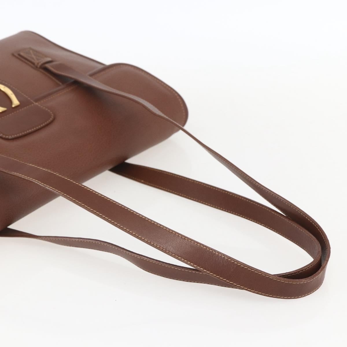 Gucci Vintage tote Leather, BROWN, LEATHER, Tote bag