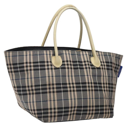 Burberry Nova Check Tote canvas check pattern, NAVY, CANVAS, Tote bag