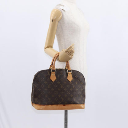 Louis Vuitton Alma Handbag Monogram Canvas, BROWN, CANVAS, Handbag