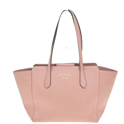 Gucci Swing Tote Leather, PINK, LEATHER, Tote bag